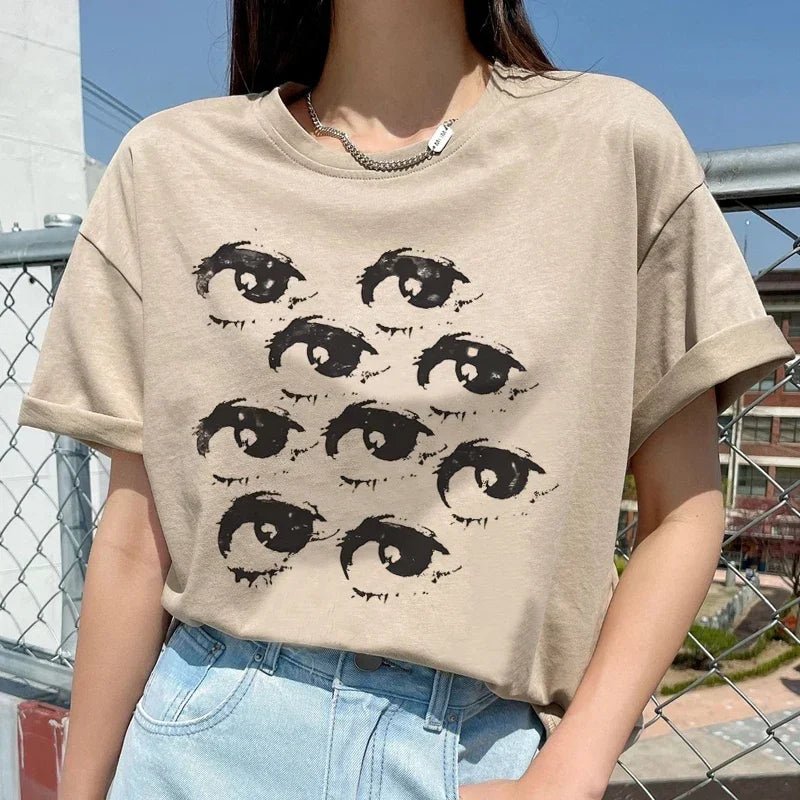 Y2K Women's T-shirts, Streetwear, Retro, Cute, Fashionable.graphic T Shirts Aesthetic Clothes Summer Streetwear Personality Y2K - Clothesfassion.store