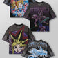 YA Trendy Brand oversized t-shirt Street leisure quick drying Breathable Large Mesh shirt animation graphic tee Short Sleeve top - Clothesfassion.store