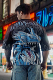 YA Trendy Brand oversized t-shirt Street leisure quick drying Breathable Large Mesh shirt animation graphic tee Short Sleeve top - Clothesfassion.store
