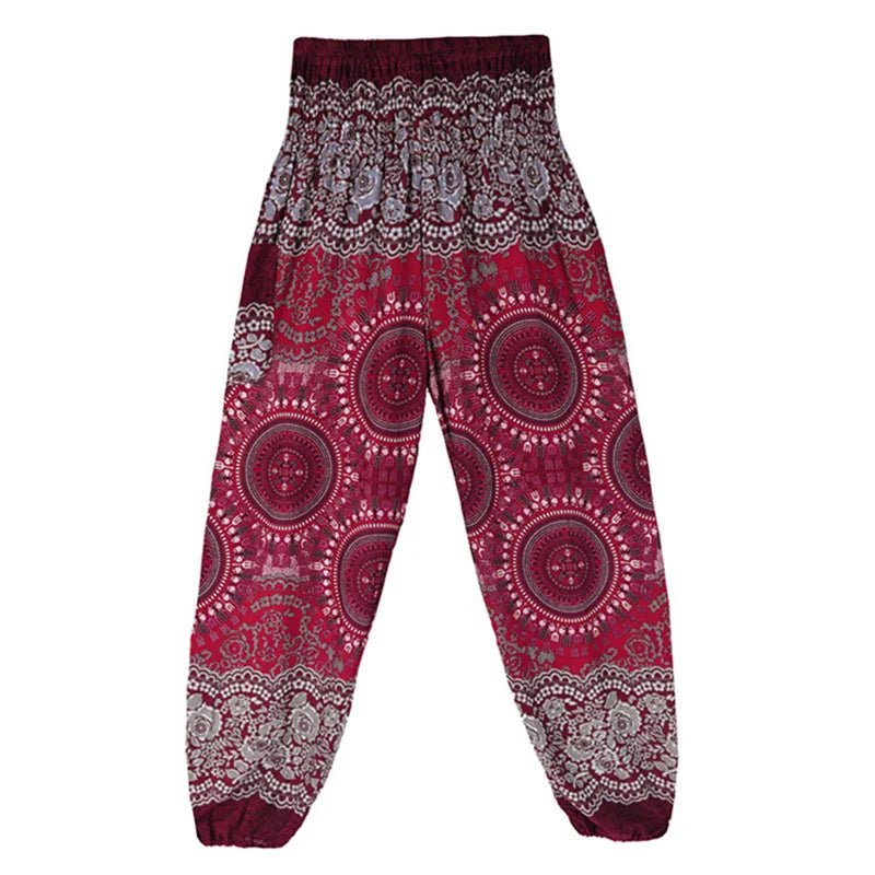 Yoga Pants Women Hippie Harem Printed Leggings Boho High Waisted Pantalone De Mujer Cintura Alta Calca Feminina Beach - Clothesfassion.store