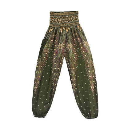Yoga Pants Women Hippie Harem Printed Leggings Boho High Waisted Pantalone De Mujer Cintura Alta Calca Feminina Beach - Clothesfassion.store