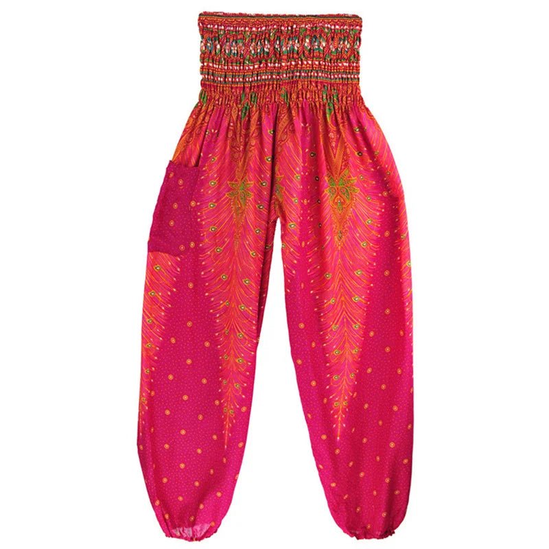 Yoga Pants Women Hippie Harem Printed Leggings Boho High Waisted Pantalone De Mujer Cintura Alta Calca Feminina Beach - Clothesfassion.store