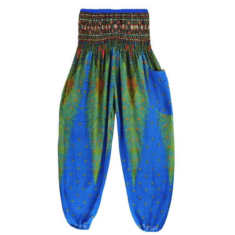 Yoga Pants Women Hippie Harem Printed Leggings Boho High Waisted Pantalone De Mujer Cintura Alta Calca Feminina Beach - Clothesfassion.store