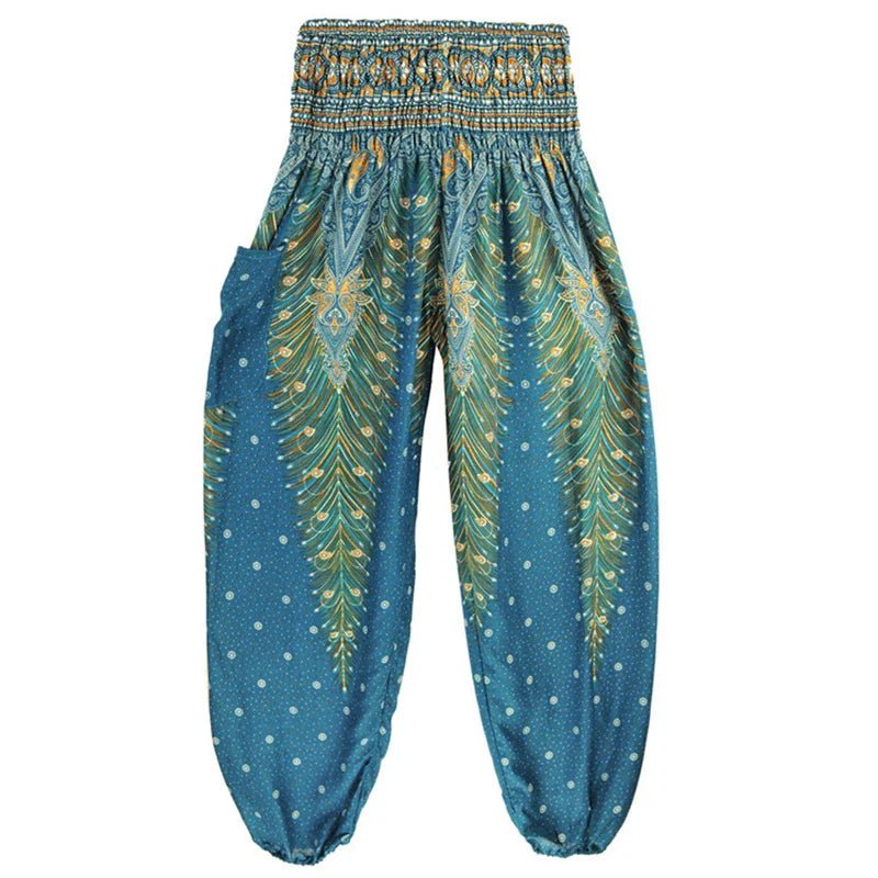 Yoga Pants Women Hippie Harem Printed Leggings Boho High Waisted Pantalone De Mujer Cintura Alta Calca Feminina Beach - Clothesfassion.store