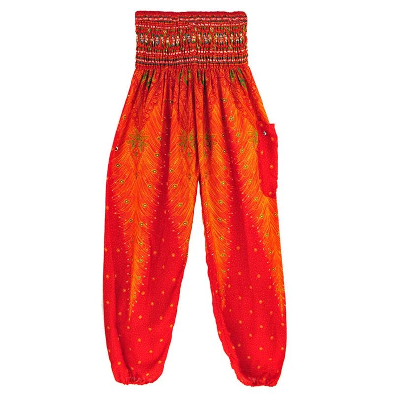 Yoga Pants Women Hippie Harem Printed Leggings Boho High Waisted Pantalone De Mujer Cintura Alta Calca Feminina Beach - Clothesfassion.store