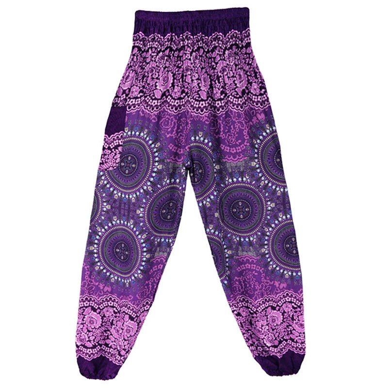 Yoga Pants Women Hippie Harem Printed Leggings Boho High Waisted Pantalone De Mujer Cintura Alta Calca Feminina Beach - Clothesfassion.store