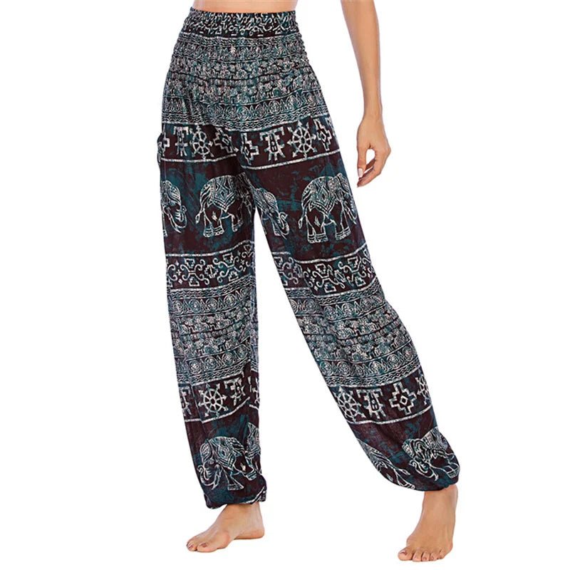 Yoga Pants Women Hippie Harem Printed Leggings Boho High Waisted Pantalone De Mujer Cintura Alta Calca Feminina Beach - Clothesfassion.store