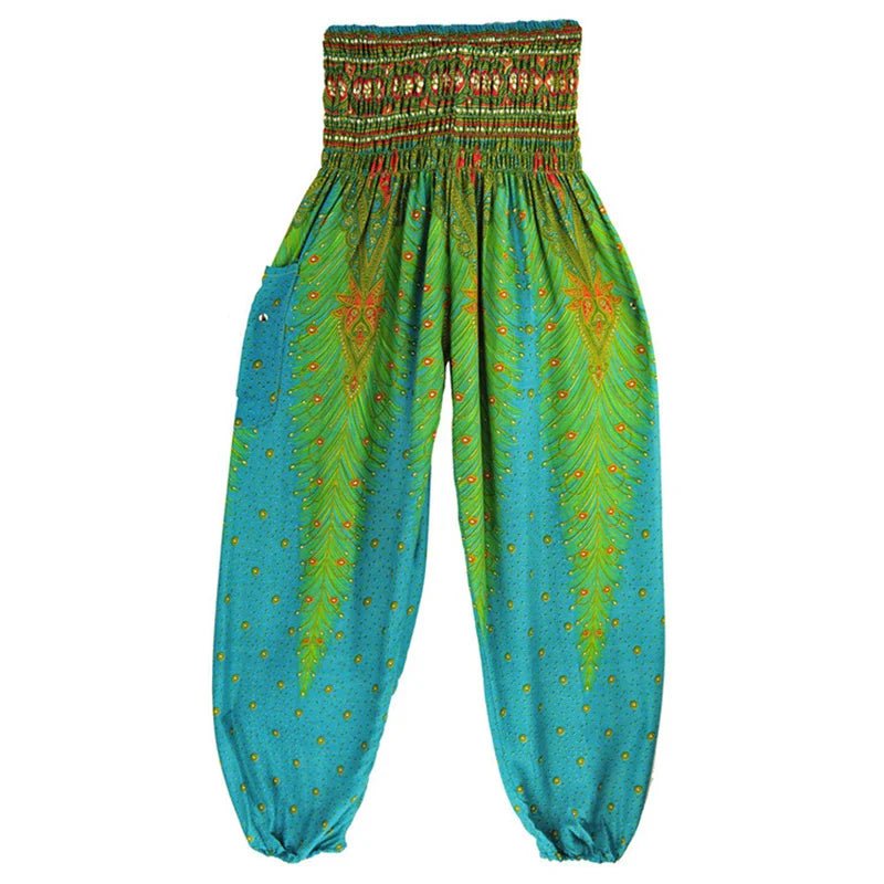 Yoga Pants Women Hippie Harem Printed Leggings Boho High Waisted Pantalone De Mujer Cintura Alta Calca Feminina Beach - Clothesfassion.store