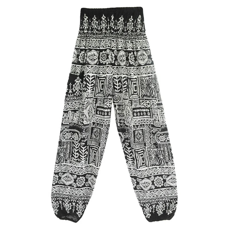 Yoga Pants Women Hippie Harem Printed Leggings Boho High Waisted Pantalone De Mujer Cintura Alta Calca Feminina Beach - Clothesfassion.store