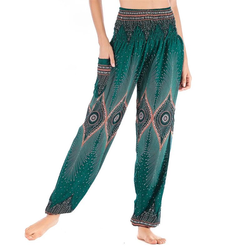Yoga Pants Women Hippie Harem Printed Leggings Boho High Waisted Pantalone De Mujer Cintura Alta Calca Feminina Beach - Clothesfassion.store