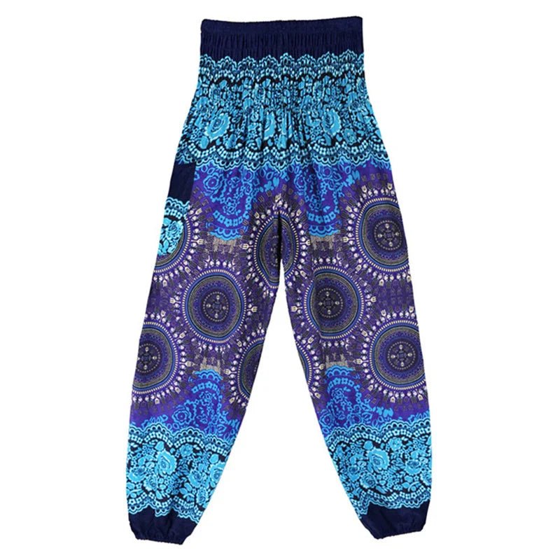 Yoga Pants Women Hippie Harem Printed Leggings Boho High Waisted Pantalone De Mujer Cintura Alta Calca Feminina Beach - Clothesfassion.store