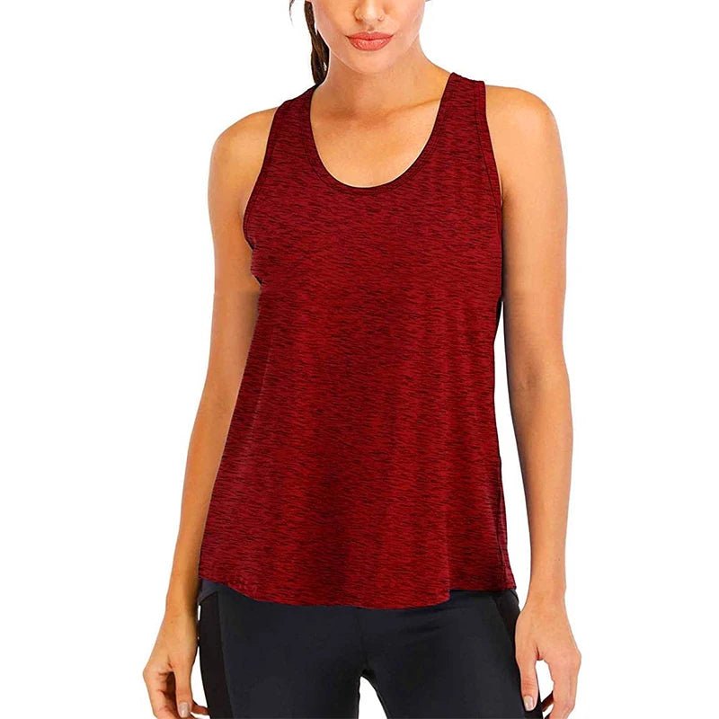 Yoga Shirt Female New Style T-Shirt Loose Fitness Tops Vest Women Sleeveless Sport Tee Quick - Drying Gym Running Workout Blouse - Clothesfassion.store
