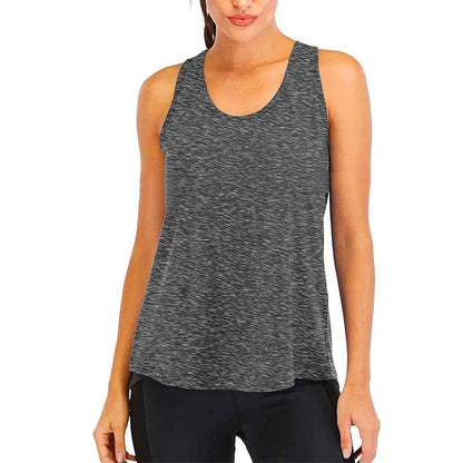 Yoga Shirt Female New Style T-Shirt Loose Fitness Tops Vest Women Sleeveless Sport Tee Quick - Drying Gym Running Workout Blouse - Clothesfassion.store