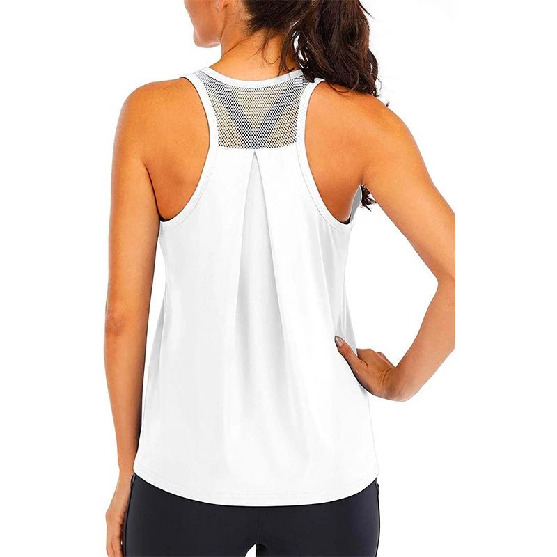 Yoga Shirt Female New Style T-Shirt Loose Fitness Tops Vest Women Sleeveless Sport Tee Quick - Drying Gym Running Workout Blouse - Clothesfassion.store