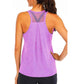 Yoga Shirt Female New Style T-Shirt Loose Fitness Tops Vest Women Sleeveless Sport Tee Quick - Drying Gym Running Workout Blouse - Clothesfassion.store
