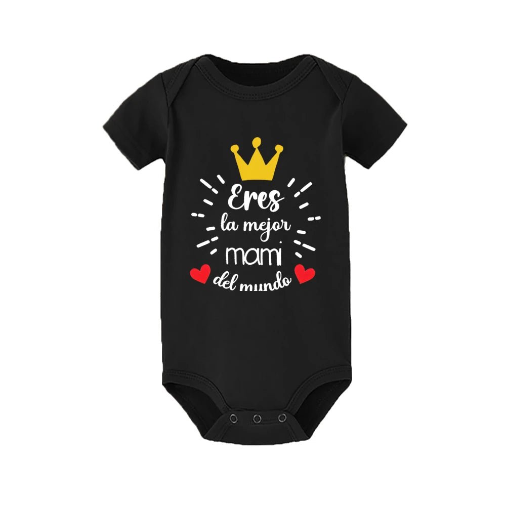 You Are The Best Mother in The World Baby Bodysuit Infant Romper Boys Girls Clothes Newbron Gift Mother's Day Gifts - Clothesfassion.store