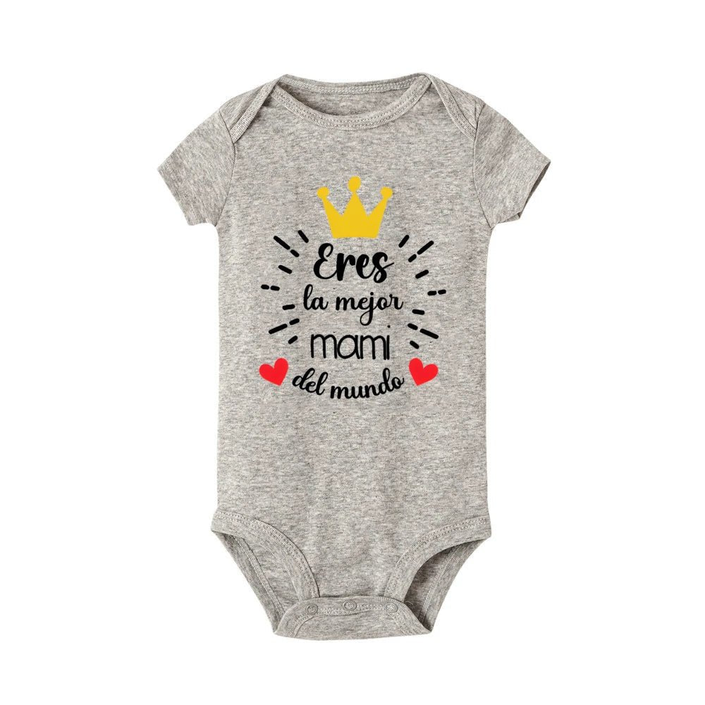 You Are The Best Mother in The World Baby Bodysuit Infant Romper Boys Girls Clothes Newbron Gift Mother's Day Gifts - Clothesfassion.store