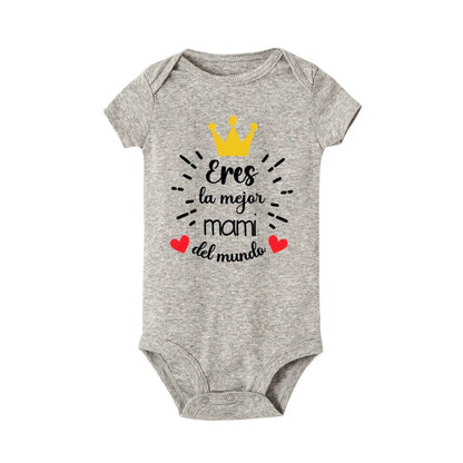 You Are The Best Mother in The World Baby Bodysuit Infant Romper Boys Girls Clothes Newbron Gift Mother's Day Gifts - Clothesfassion.store