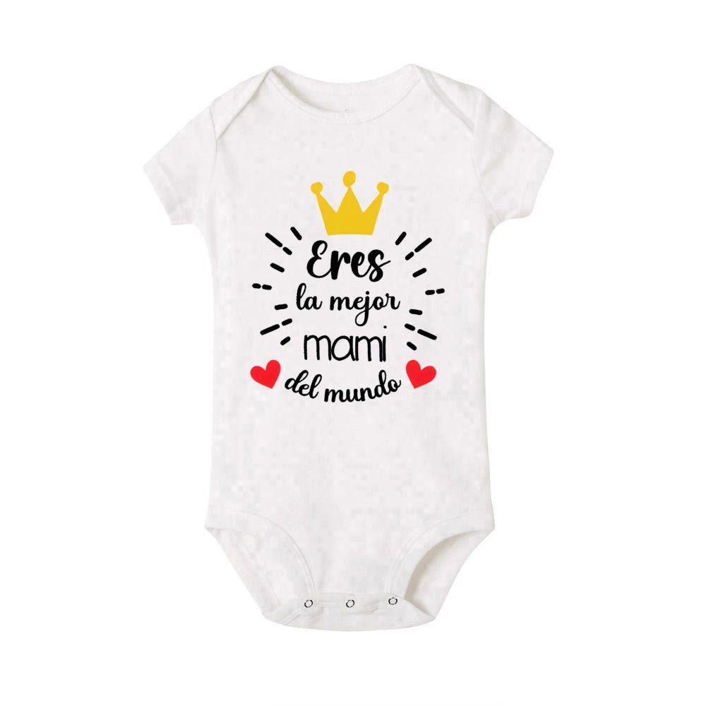 You Are The Best Mother in The World Baby Bodysuit Infant Romper Boys Girls Clothes Newbron Gift Mother's Day Gifts - Clothesfassion.store
