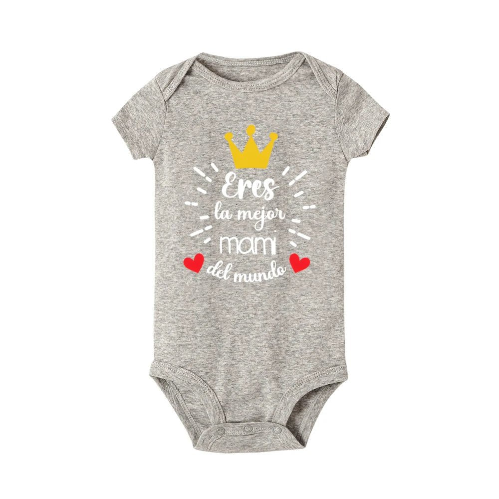 You Are The Best Mother in The World Baby Bodysuit Infant Romper Boys Girls Clothes Newbron Gift Mother's Day Gifts - Clothesfassion.store