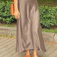 ZANZEA Woman Spring Autumn Satin Silk Skirt Work OL Back Zipper Faldas Saia Jupe Elegant Casual Party Solid Sundress 2023 - Clothesfassion.store