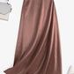 ZANZEA Woman Spring Autumn Satin Silk Skirt Work OL Back Zipper Faldas Saia Jupe Elegant Casual Party Solid Sundress 2023 - Clothesfassion.store