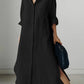 ZANZEA Women Dress Long Sleeve Solid Shirt Sundress Lapel Neck Buttons Vestidos Fashion Loose Maxi Dresses Vintage Robe Femme - Clothesfassion.store